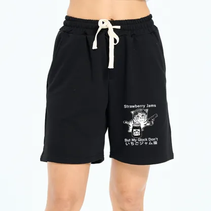 Tokyo-Tiger Strawberry Jam Cat Unisex Shorts