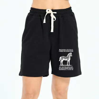 Tokyo-Tiger Funny Horse And Water Saying Unisex Shorts