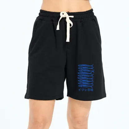 Tokyo-Tiger Sardine Market Unisex Shorts