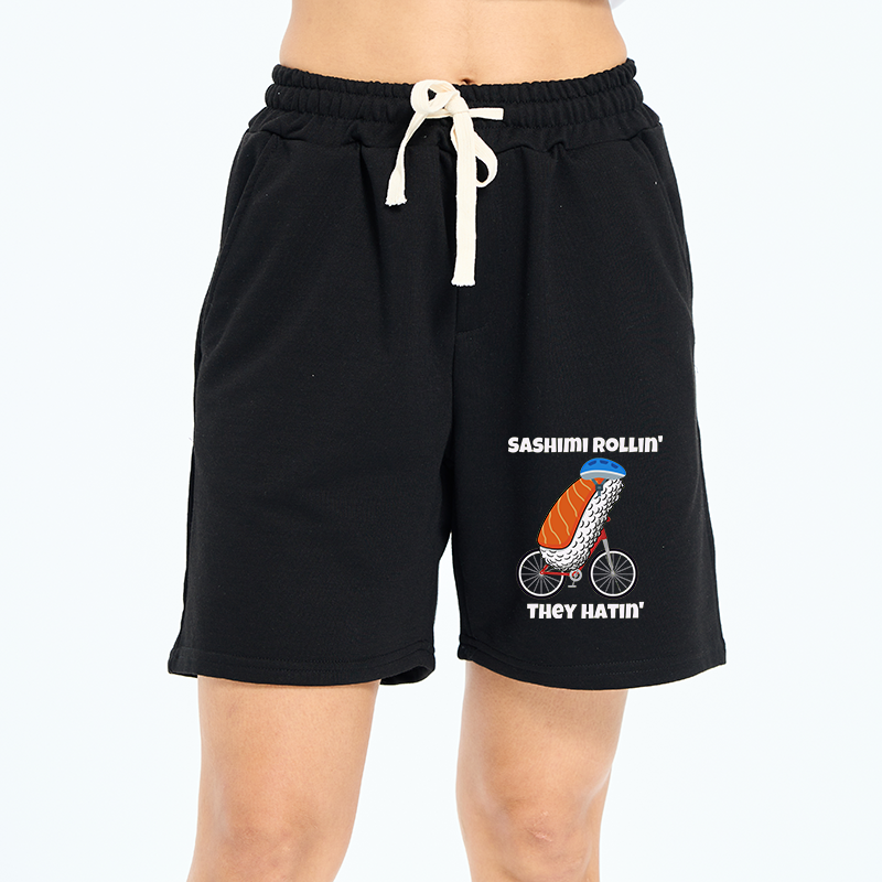 Tokyo-Tiger Sashimi Rollin' They Hatin' Unisex Shorts