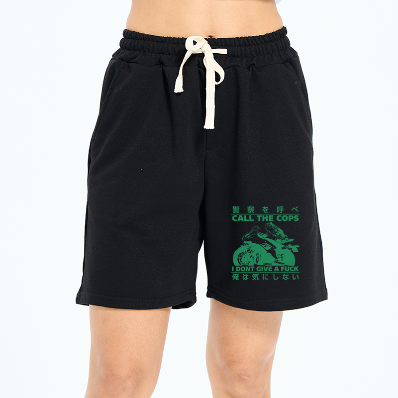 Tokyo-Tiger Funny Frog Riding A Motorcycle Unisex Shorts
