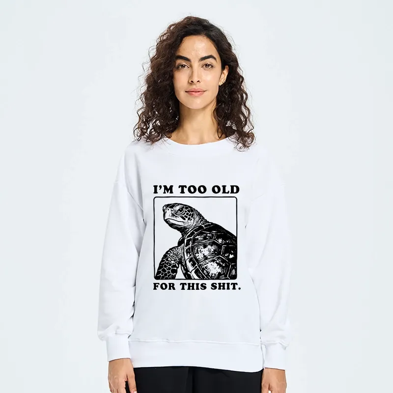 Tokyo-Tiger Turtle I Quit Meme Energy Classic Sweatshirt