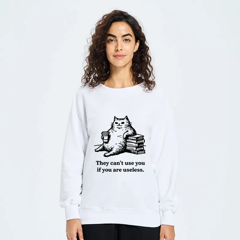 Tokyo-Tiger Cat Proving Uselessness Is A Superpower Classic Sweatshirt