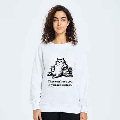 Tokyo-Tiger Cat Proving Uselessness Is A Superpower Classic Sweatshirt