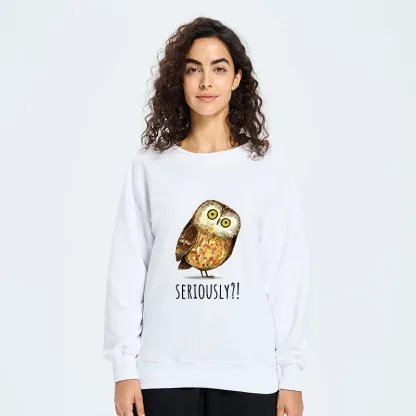 Tokyo-Tiger Seriously Confused Owl Meme Art Classic Sweatshirt