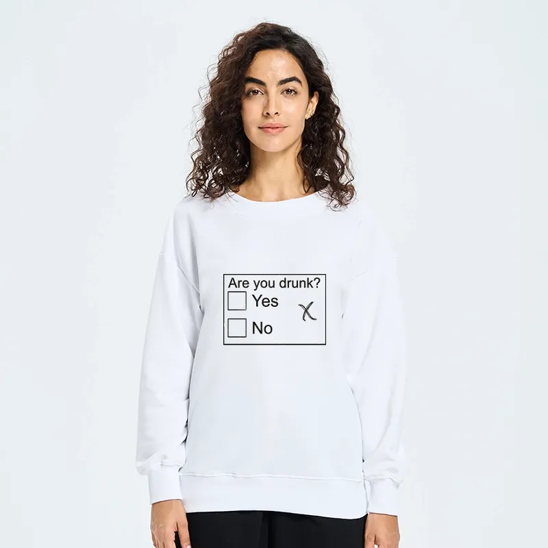 Tokyo-Tiger Confused Drunk Checkbox Graphic Classic Sweatshirt