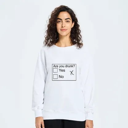 Tokyo-Tiger Confused Drunk Checkbox Graphic Classic Sweatshirt