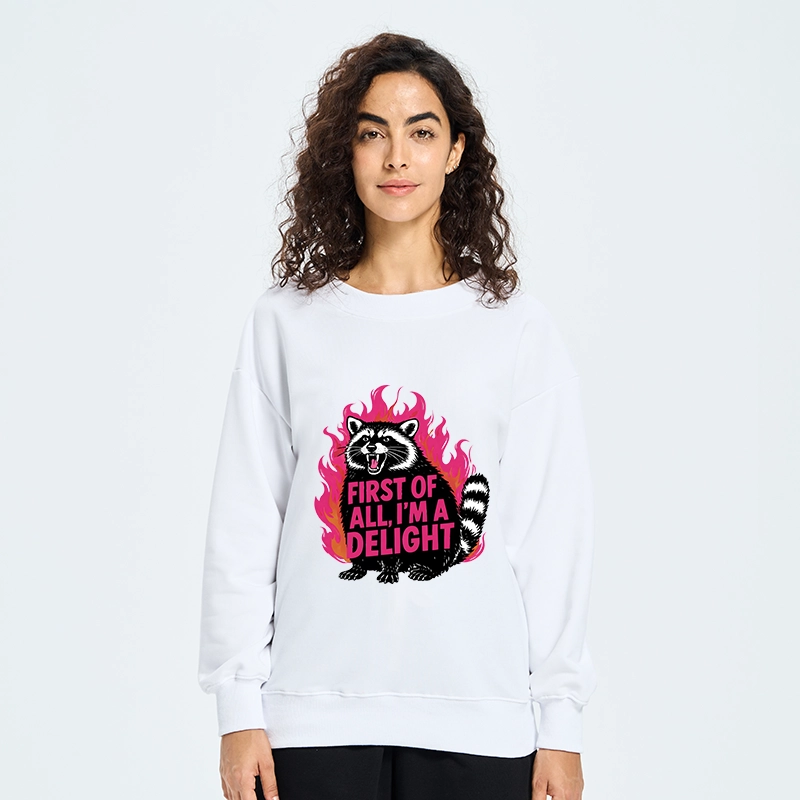 Tokyo-Tiger Angry Raccoon Funny Classic Sweatshirt