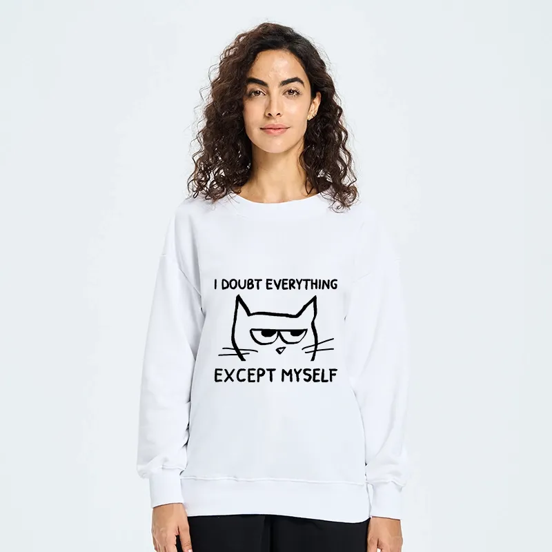 Tokyo-Tiger Confident Kitten Classic Sweatshirt