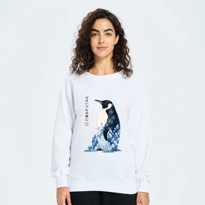 Tokyo-Tiger Keep Calm Penguin Classic Sweatshirt