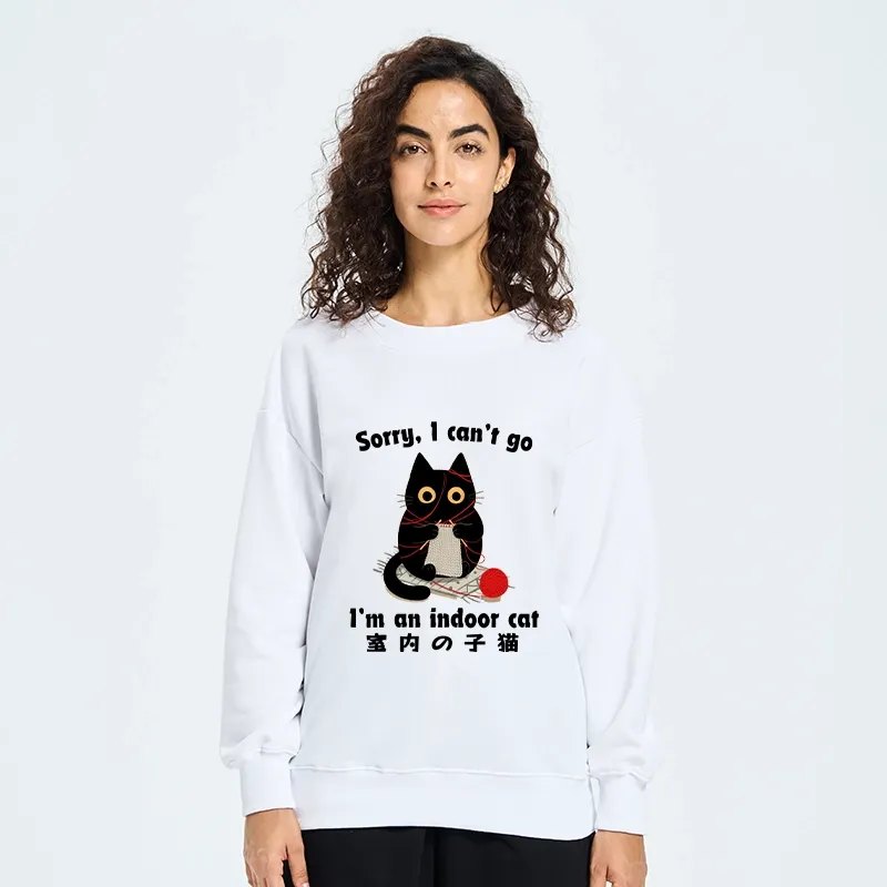 Tokyo-Tiger Indoor Cat Meme Classic Sweatshirt