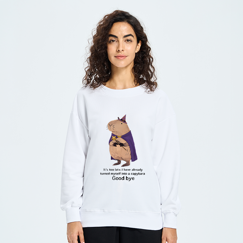 Tokyo-Tiger Funny Wizard Capybara Classic Sweatshirt