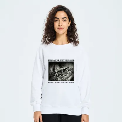 Tokyo-Tiger Funny Coffin Skull Meme Classic Sweatshirt