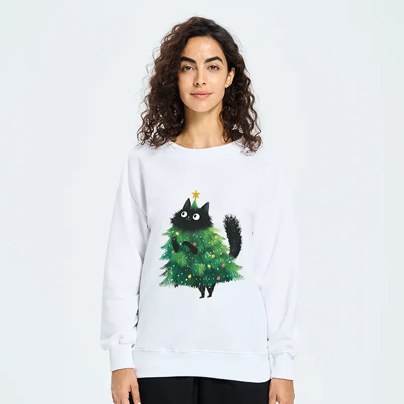 Tokyo-Tiger Christmas Tree Cat Japan Classic Sweatshirt