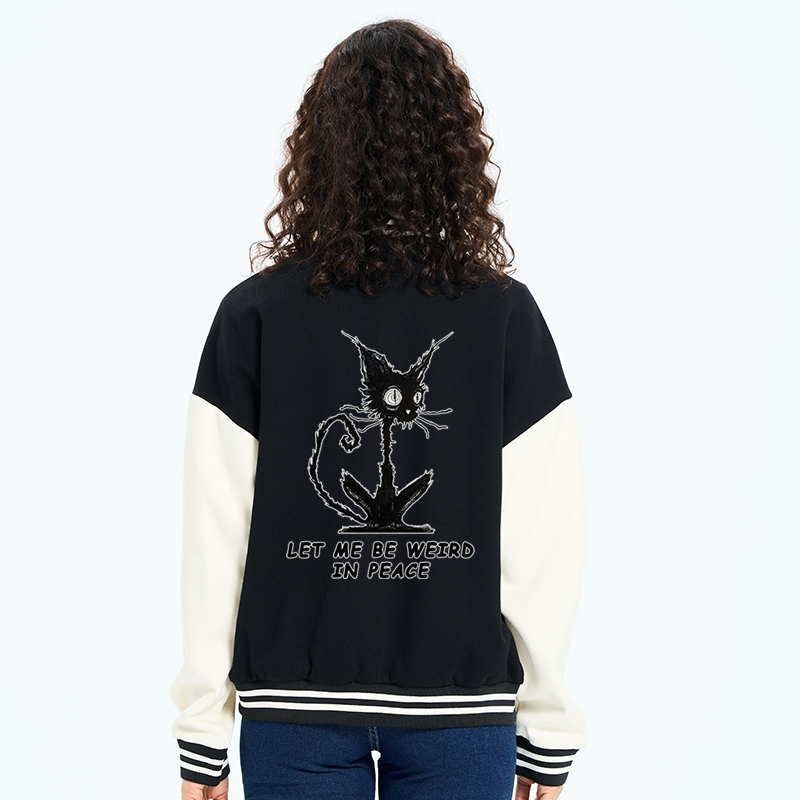 Tokyo-Tiger Cat Gradually Became Strange Embroidery Varsity Jacket
