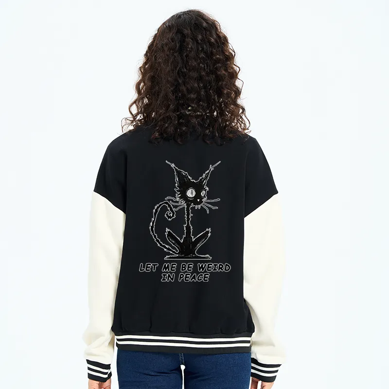 Tokyo-Tiger Cat Gradually Became Strange Embroidery Varsity Jacket