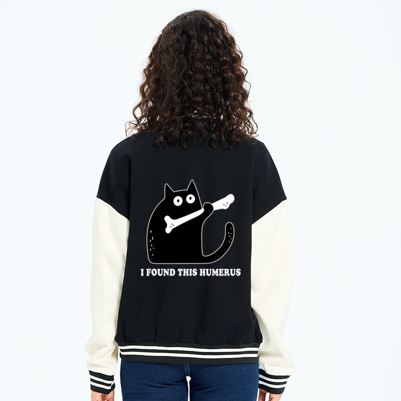 Tokyo-Tiger Cat Found This Humerus Embroidery Varsity Jacket