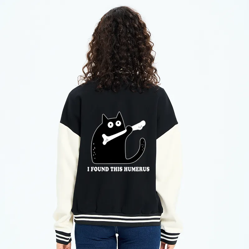 Tokyo-Tiger Cat Found This Humerus Embroidery Varsity Jacket