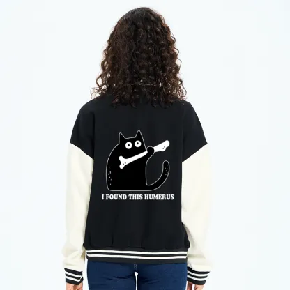 Tokyo-Tiger Cat Found This Humerus Embroidery Varsity Jacket
