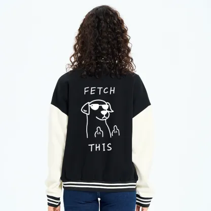 Tokyo-Tiger Rebellious Dog Embroidery Varsity Jacket