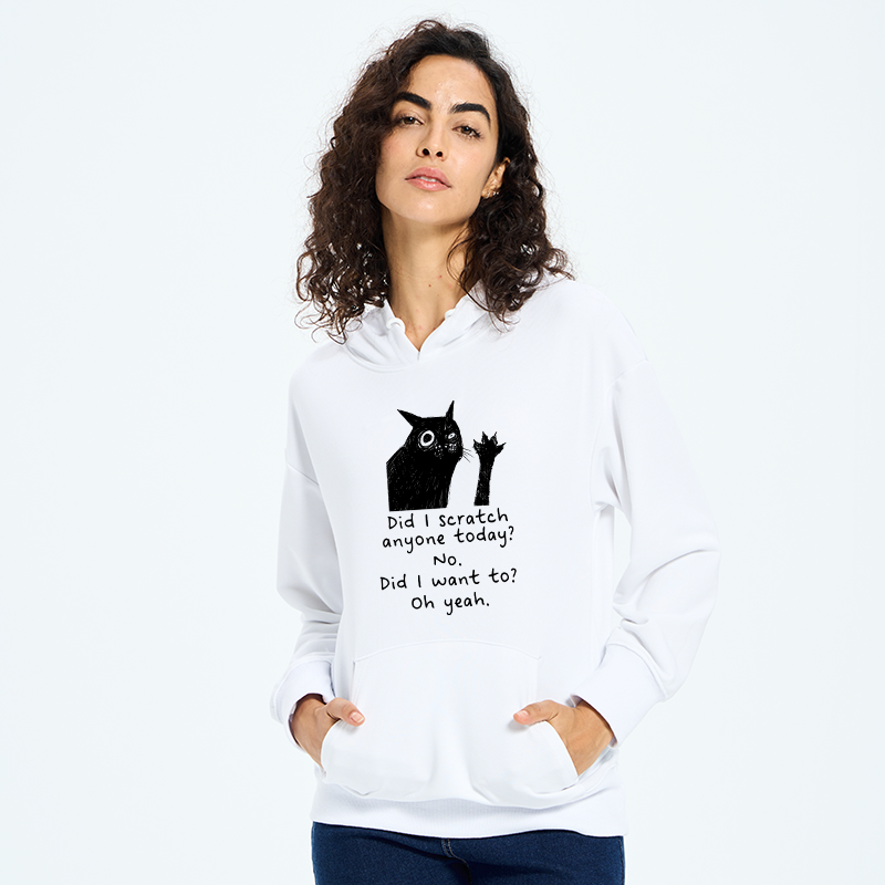 Tokyo-Tiger Black Cat Scratches People Classic Hoodie