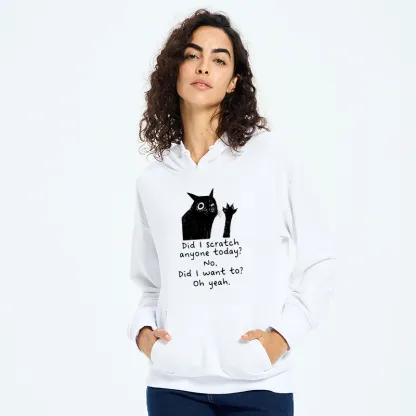 Tokyo-Tiger Black Cat Scratches People Classic Hoodie