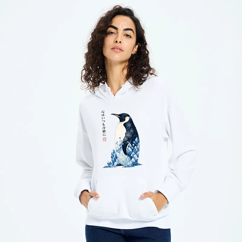 Tokyo-Tiger Keep Calm Penguin Classic Hoodie