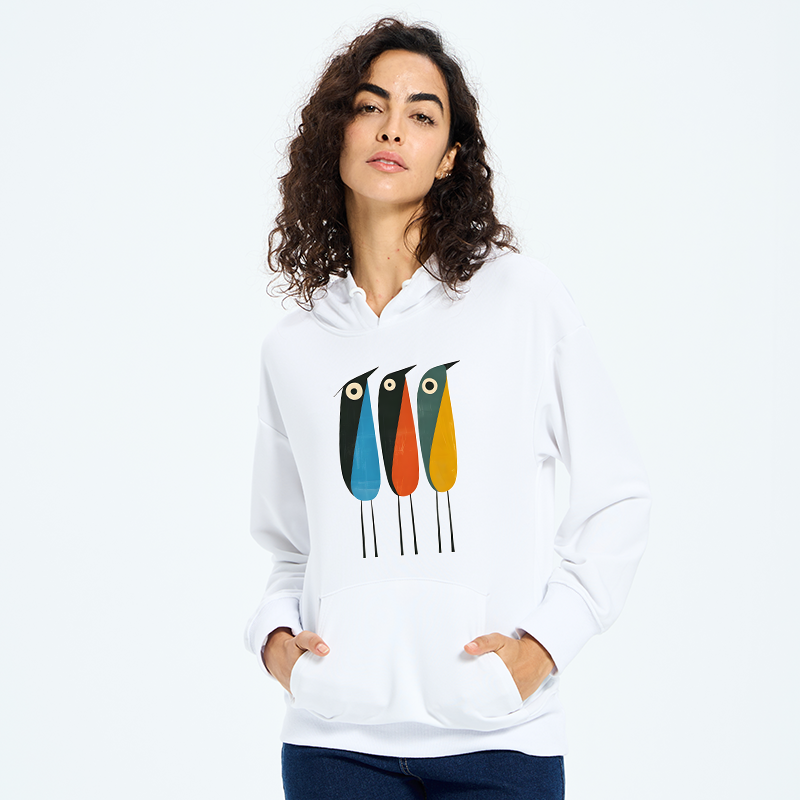 Tokyo-Tiger Bold Shape Birds Classic Hoodie