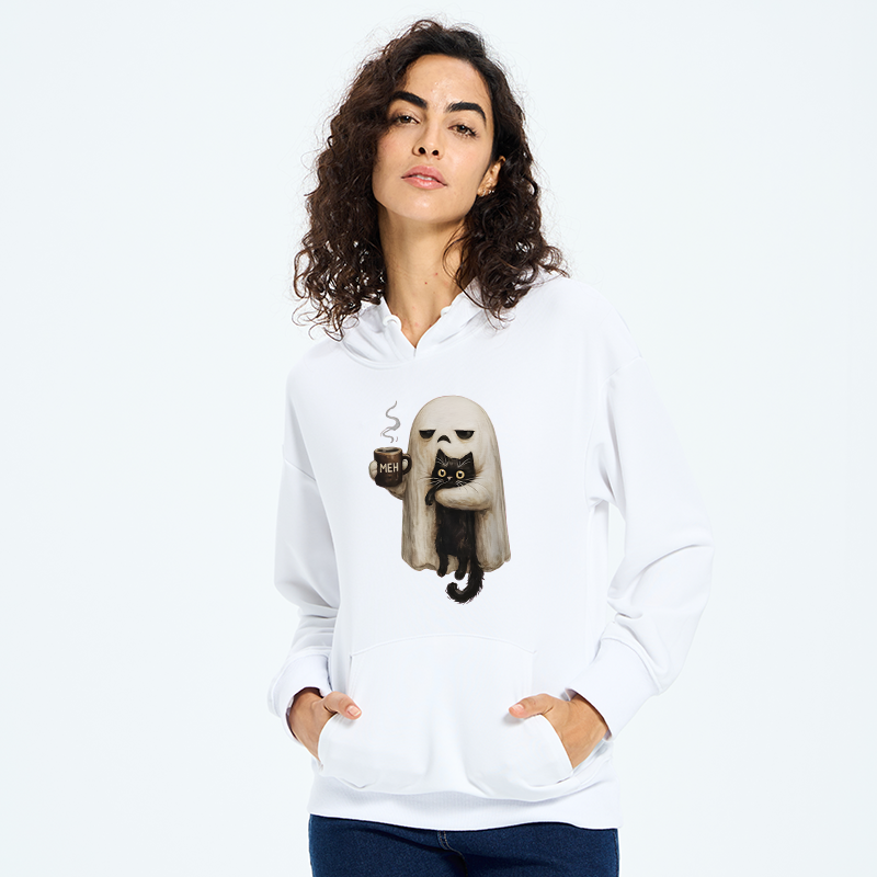 Tokyo-Tiger Ghost Cat Coffee Mood Classic Hoodie