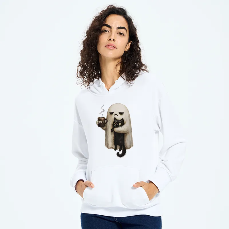Tokyo-Tiger Ghost Cat Coffee Mood Classic Hoodie