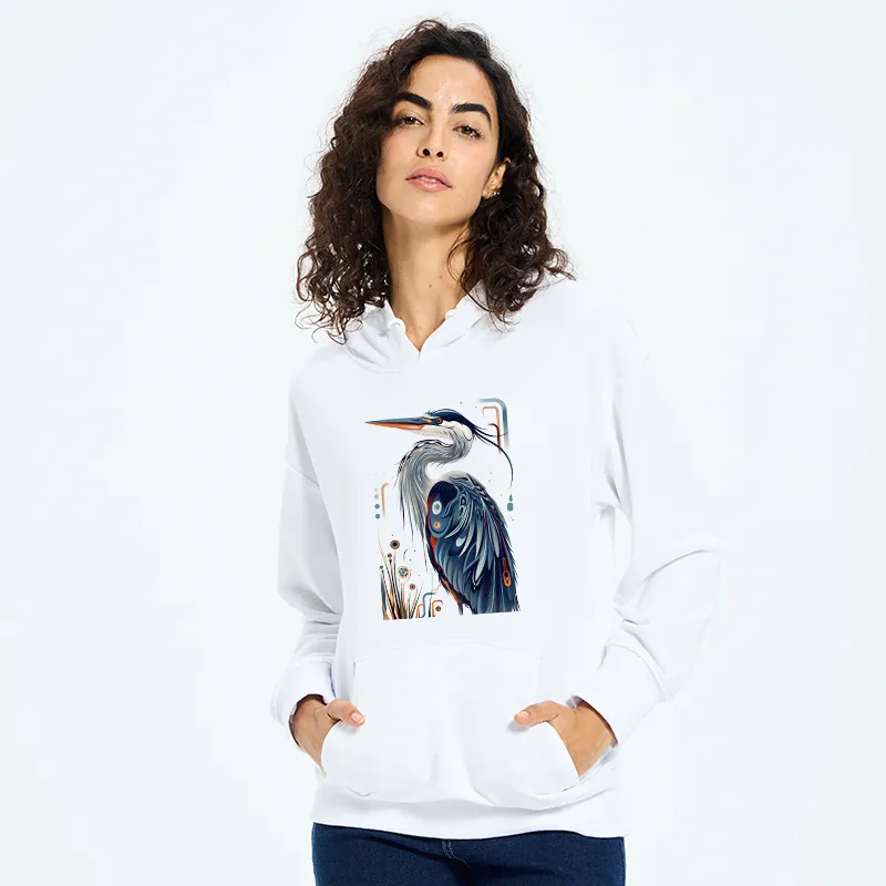 Tokyo-Tiger Stylish Blue Heron Classic Hoodie
