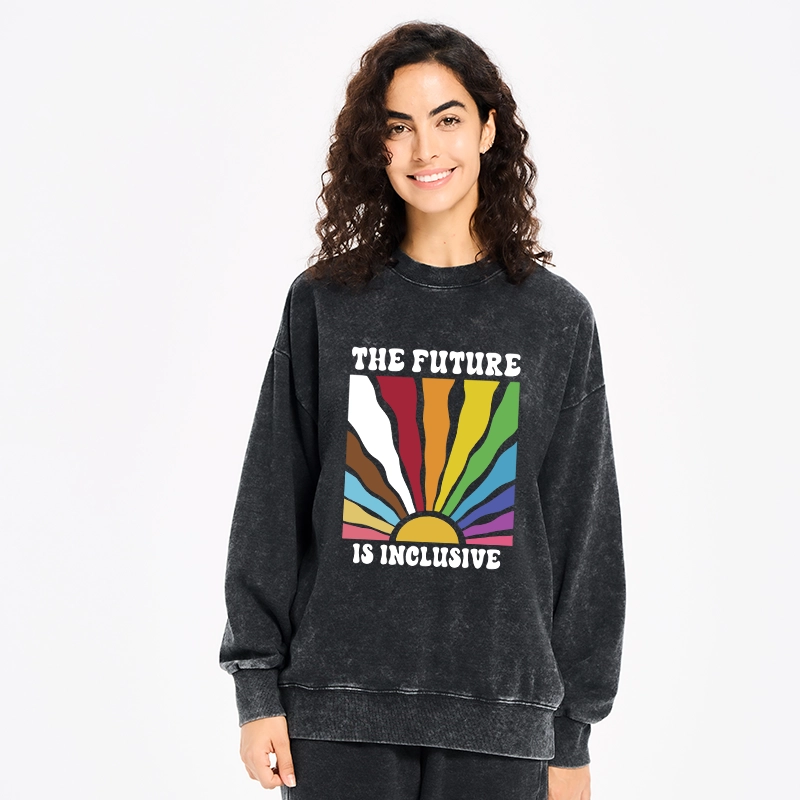 Tokyo-Tiger Pride Future Is Inclusive Washed Sweatshirt