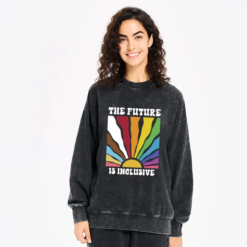 Tokyo-Tiger Pride Future Is Inclusive Washed Sweatshirt