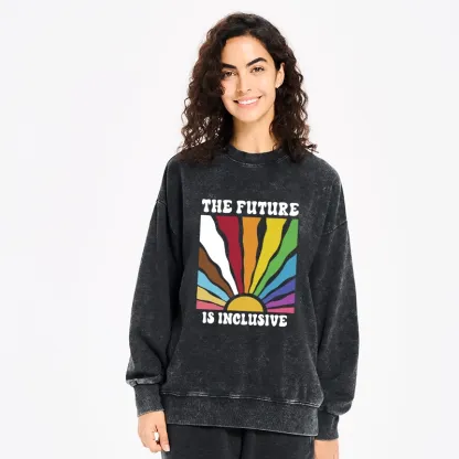 Tokyo-Tiger Pride Future Is Inclusive Washed Sweatshirt