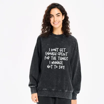 Tokyo-Tiger Saying No Is A Superpower Washed Sweatshirt