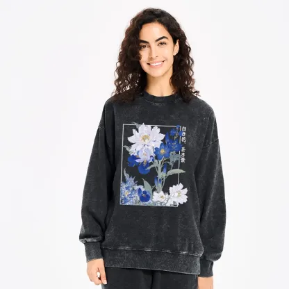 Tokyo-Tiger Blossoms Of The Firmament Washed Sweatshirt