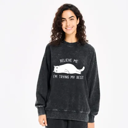 Tokyo-Tiger When Life Is Hard Nap First Washed Sweatshirt