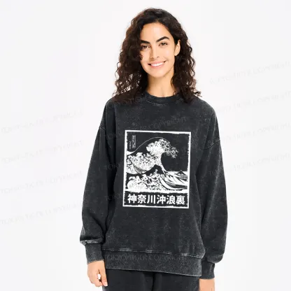 Tokyo-Tiger Legendary Wave Washed Sweatshirt