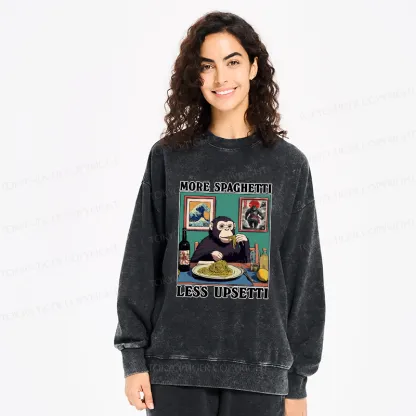 Tokyo-Tiger More Spaghetti Less Upset Bigfoot Washed Sweatshirt