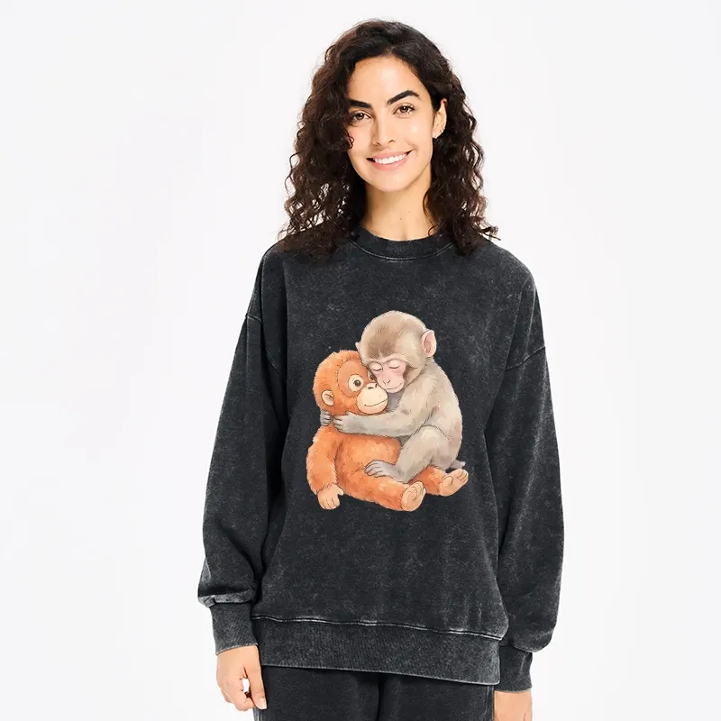 Tokyo-Tiger Poor Punch Washed Sweatshirt