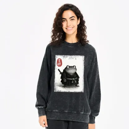 Tokyo-Tiger Blade of the Frog: A Samurai's Tale Washed Sweatshirt