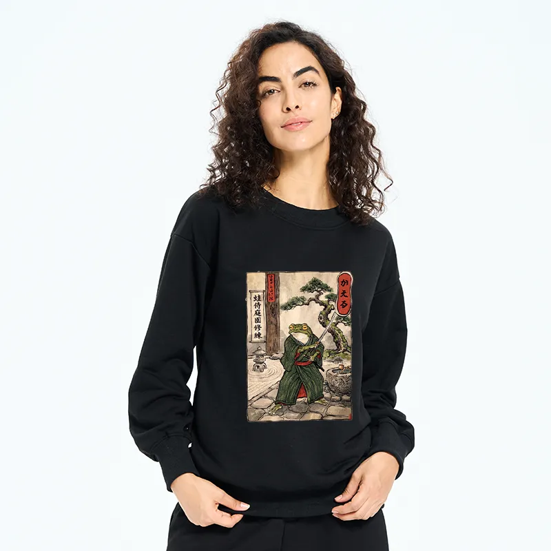 Tokyo-Tiger Samurai Frog Training Classic Sweatshirt