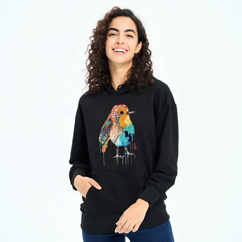 Tokyo-Tiger Sparkly Wild Bird Classic Hoodie