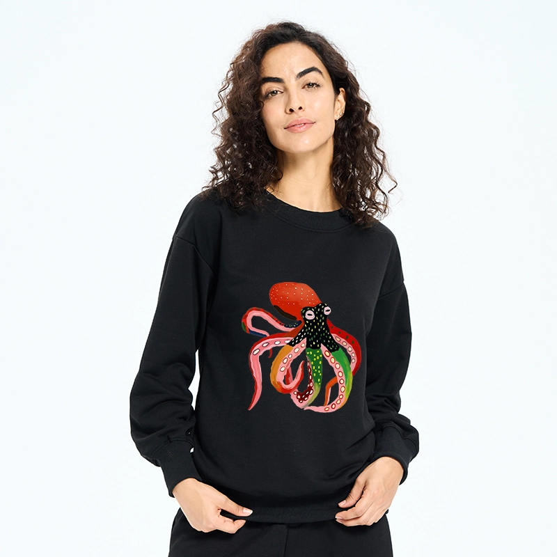 Tokyo-Tiger Colorful Octopus Art Classic Sweatshirt