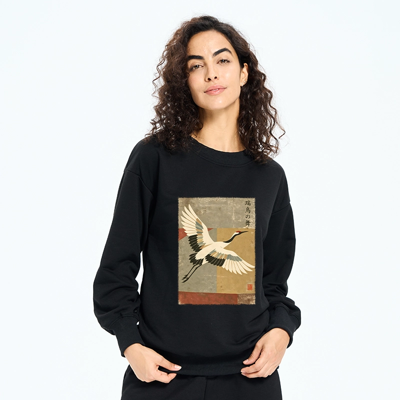 Tokyo-Tiger Crane Spirit Classic Sweatshirt