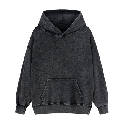 Tokyo-Tiger The Horrors Persist Frog Back Print Washed Hoodie