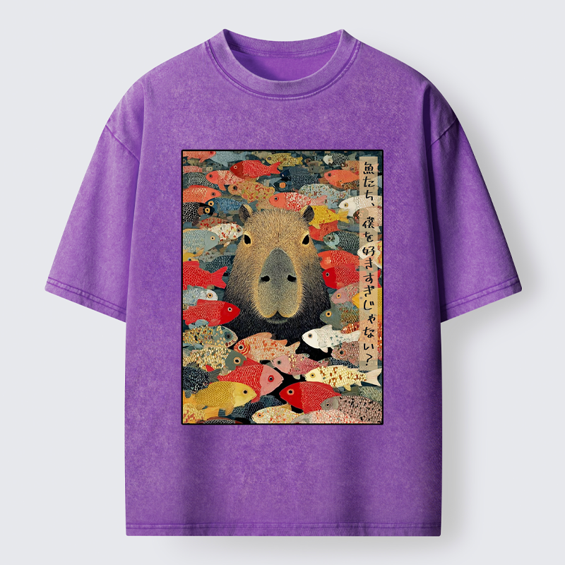 Tokyo-Tiger  Am I Too Lovable?  Washed T-Shirt