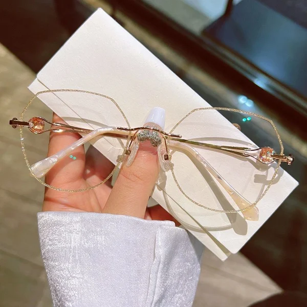 ⏰Promoção de último dia 49% OFF - ÓCULOS PARA PRESBIOPIA ANTI-BLUE LIGHT SEM ARO DIAMANTE FEMININO✨