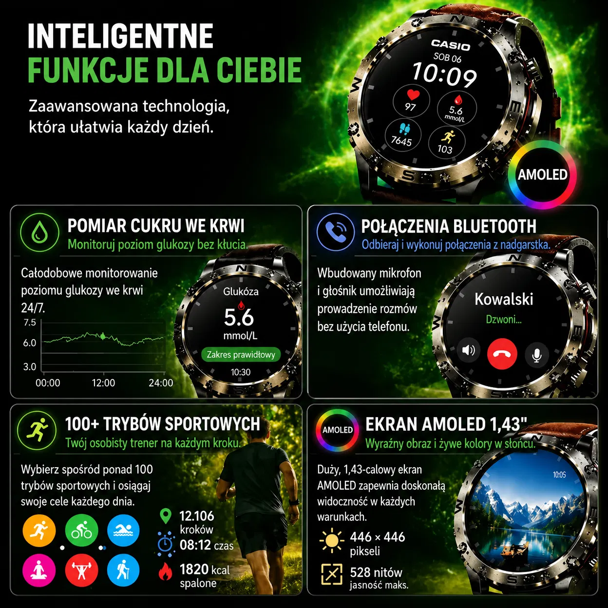 ⌚[Importowane z Japonii]CASIO Smartwatch nowej generacji Smartwatch 2026 – łączy zaawansowane funkcje i kompleksowe śledzenie 🔥