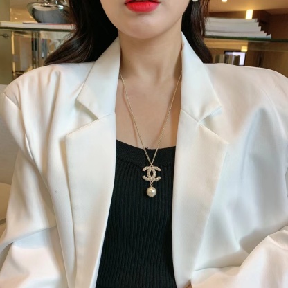 Buy replica Chanel Long Sweater Pearl Drop Necklace and replica jewelry from PICKS Jewelry